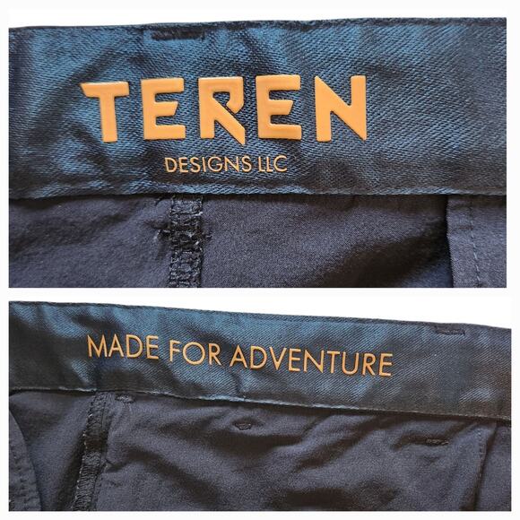Teren Designs Black Pants 38x32 Lightweight Traveler Hiking Pants - Picture 4 of 12